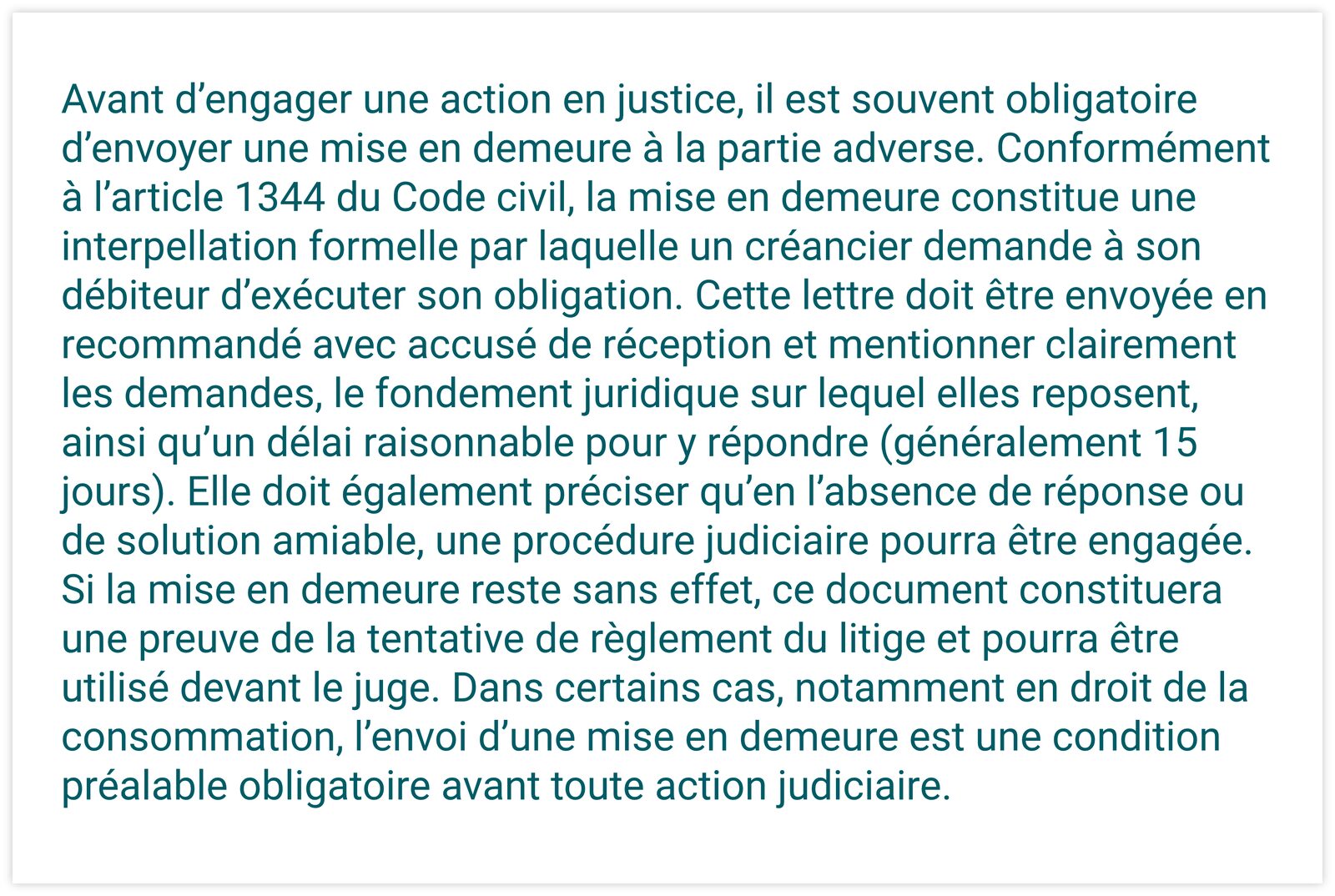 Texte de départ